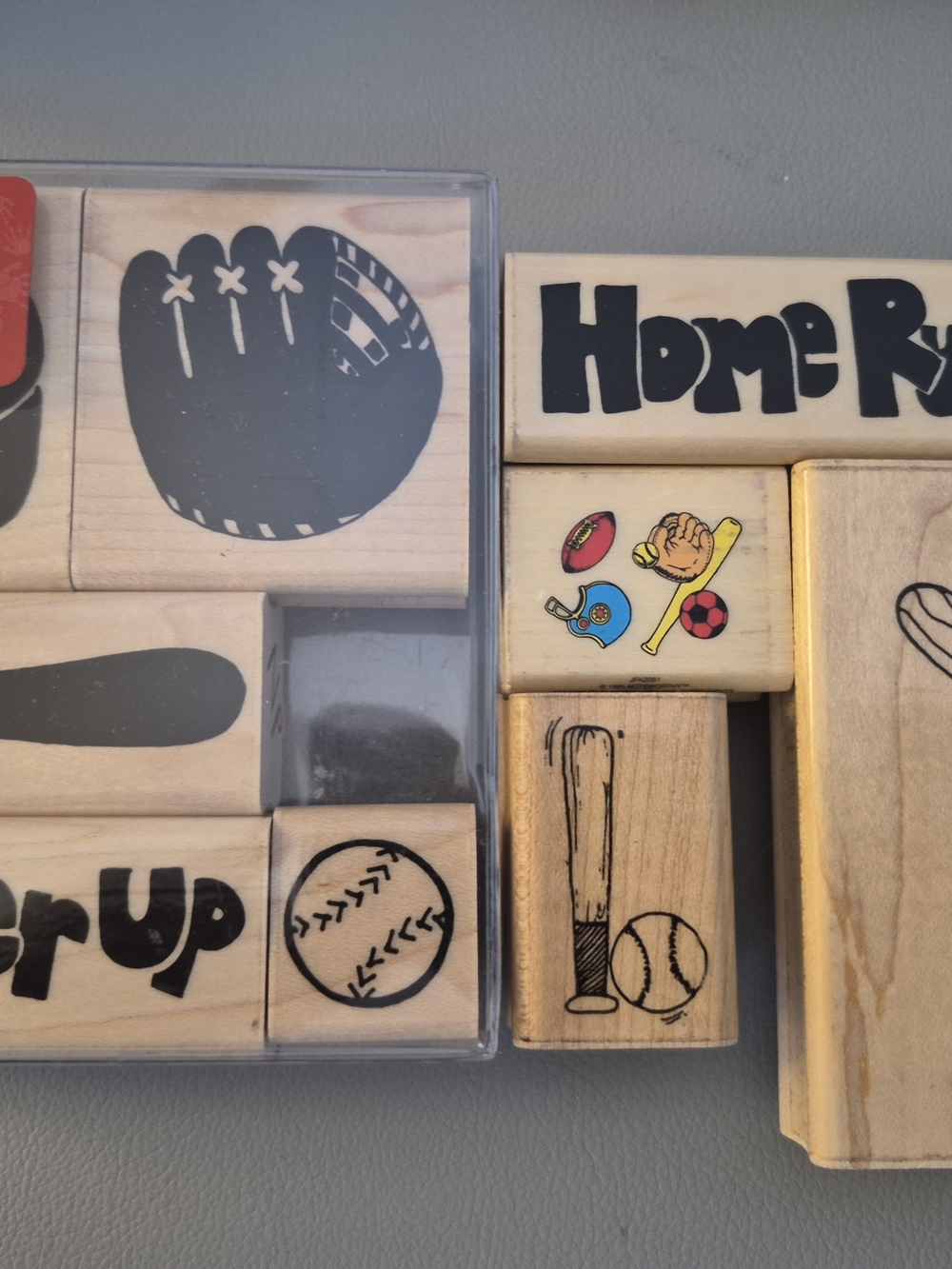 Source Unknown Home Design Stamps - Natural Wood with Black Accents